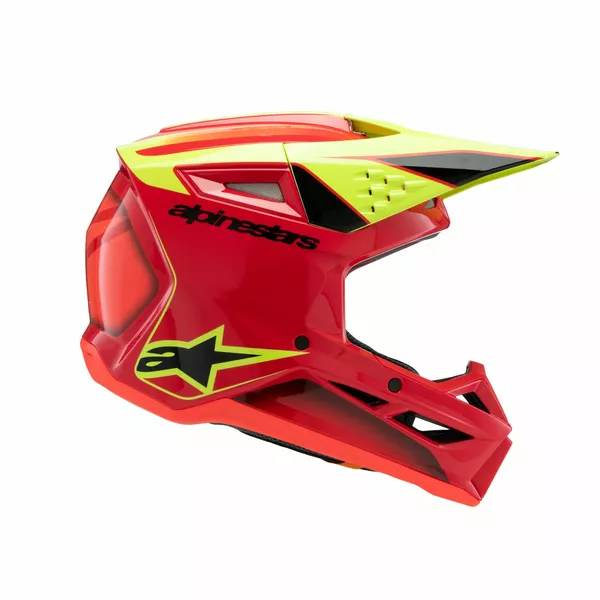 Casque ALPINESTARS YTH SM3 Fray rouge/jaune/noir - vue 6