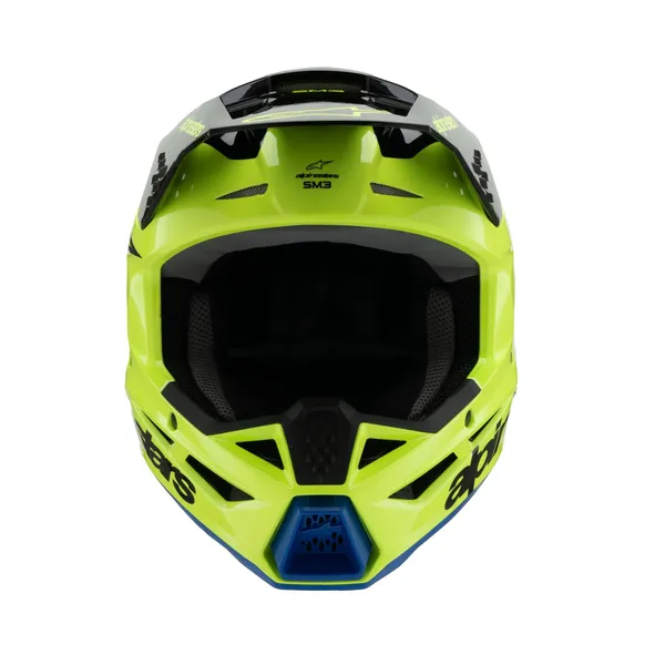 Casque Alpinestars Youth SM3 Radium Jaune/Noir/Bleu - vue 3