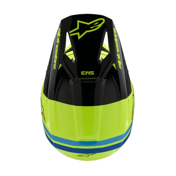 Casque Alpinestars Youth SM3 Radium Jaune/Noir/Bleu - vue 6