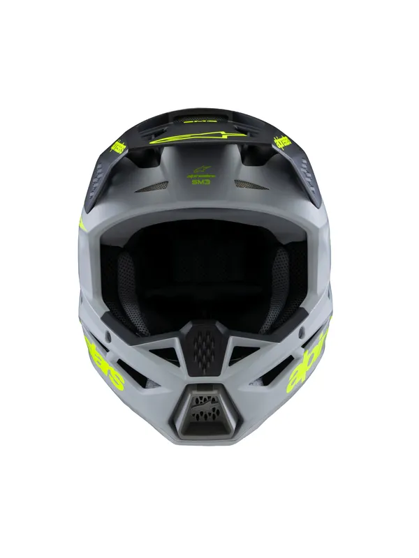 Casque Alpinestars YTH SM3 Radium gris/noir/jaune - vue 4