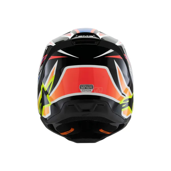 Casque Alpinestars YTH SM3 Wurx noir/jaune/bleu - vue 7