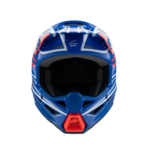 Casque ALPINESTARS YTH SM3 Wurx Bleu/Rouge/Blanc - vue 5