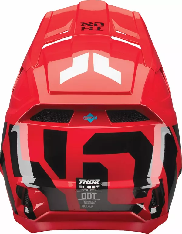 Casque intégral Thor Fleet Youth Forge rouge M - vue 3