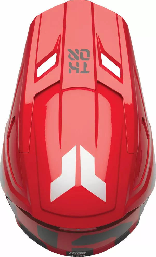 Casque intégral Thor Fleet Youth Forge rouge M - vue 5