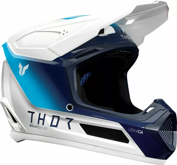 Casque intégral THOR Fleet Youth Storm blanc/marine S