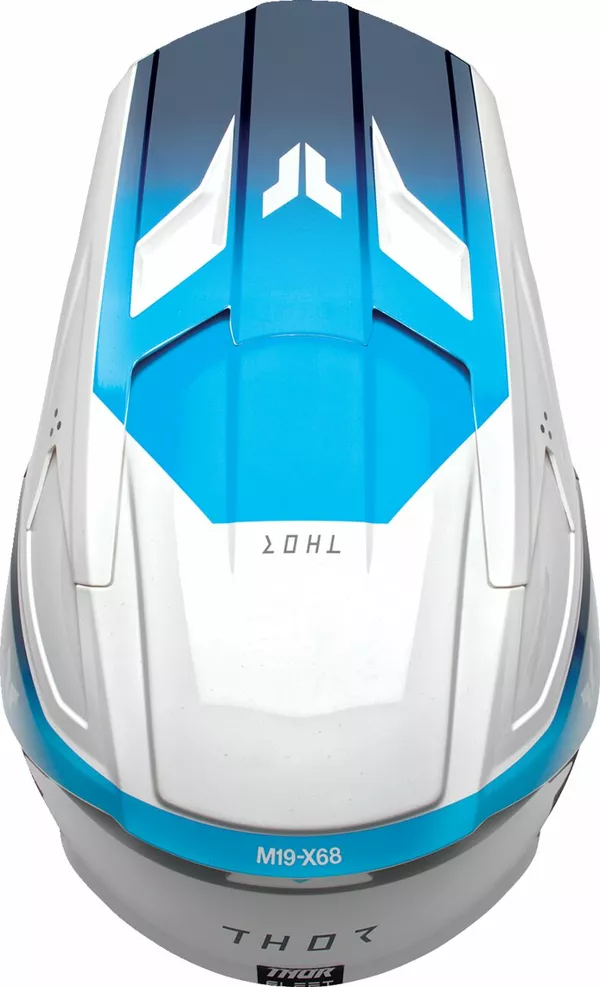 Casque intégral THOR Fleet Youth Storm blanc/marine S - vue 5