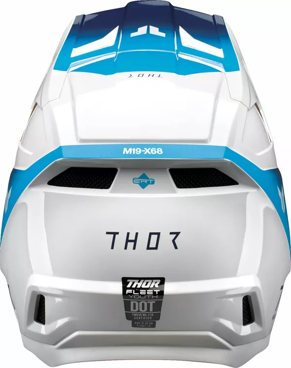 Casque THOR Fleet Youth Storm WH/NV M - vue 3