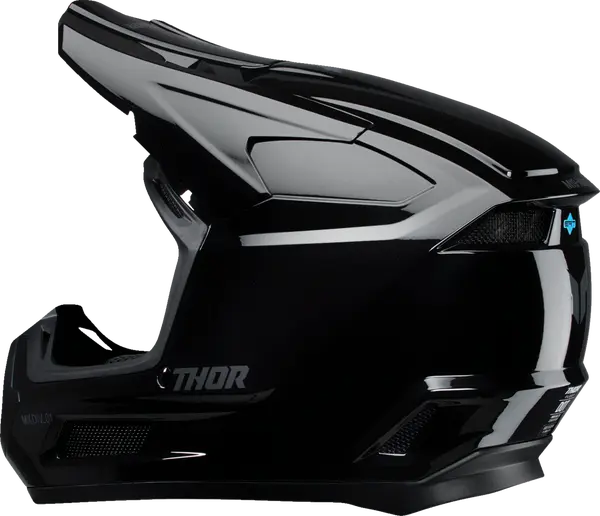 Casque THOR Fleet Youth Blackout GL - vue 3