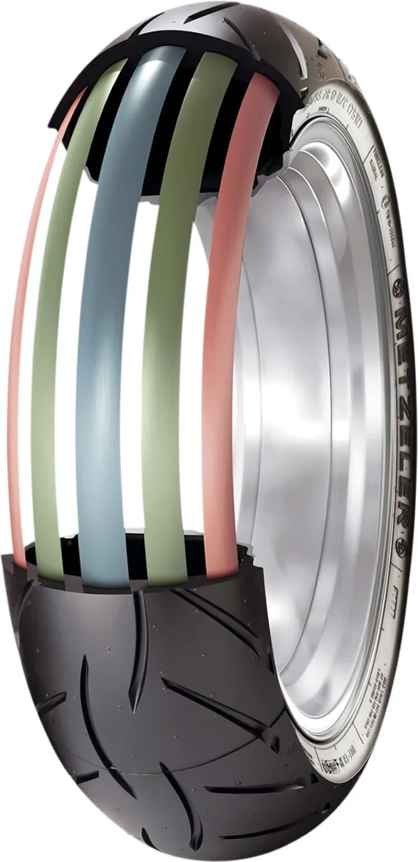 Pneu Metzeler Sportec M5 Interact 160/60 ZR 17 M/C (69W) TL - vue 4