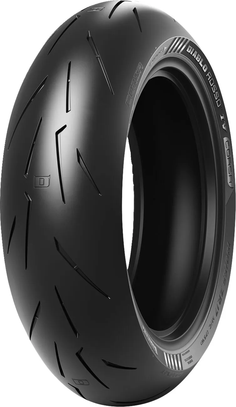 Pneu avant Pirelli Diablo Rosso IV Corsa 200/55 ZR 17 M/C (78W) TL - vue 2