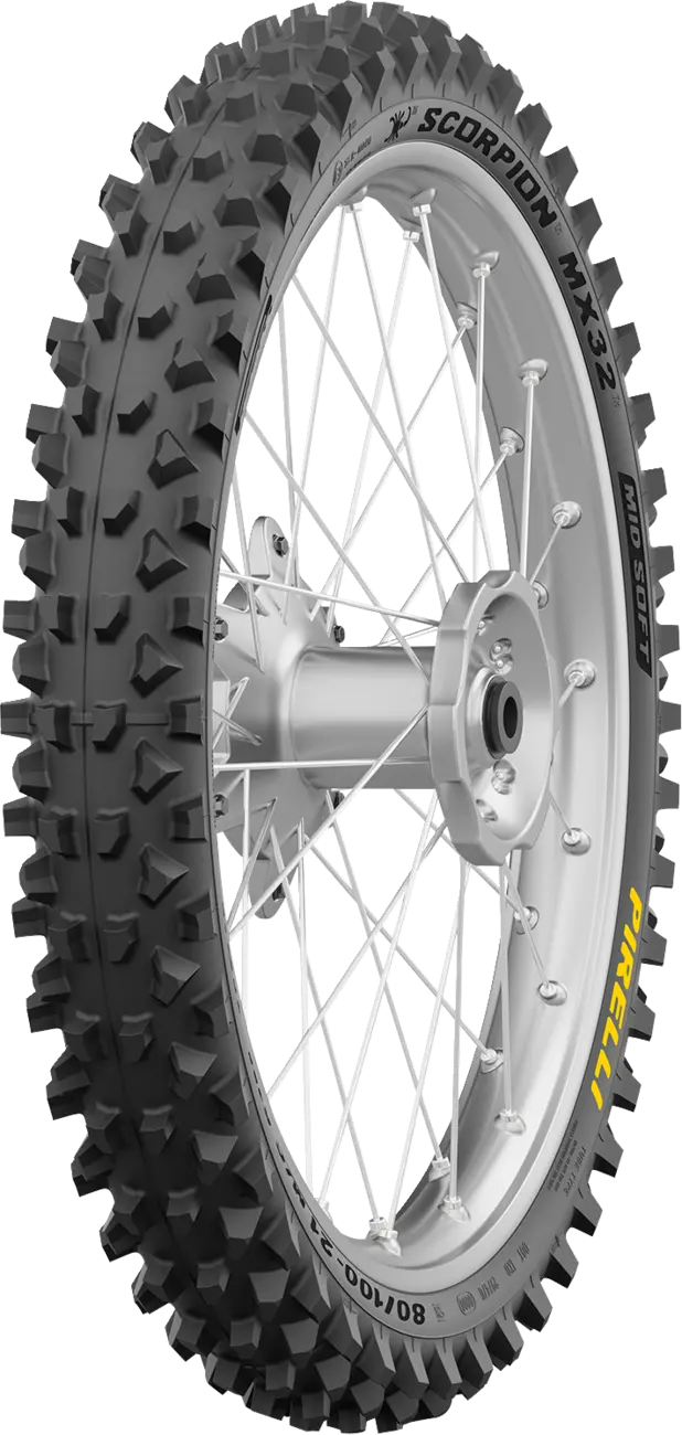 Pirelli Scorpion MX32 MST 80/100-21 51M TT Pneu avant - vue 2