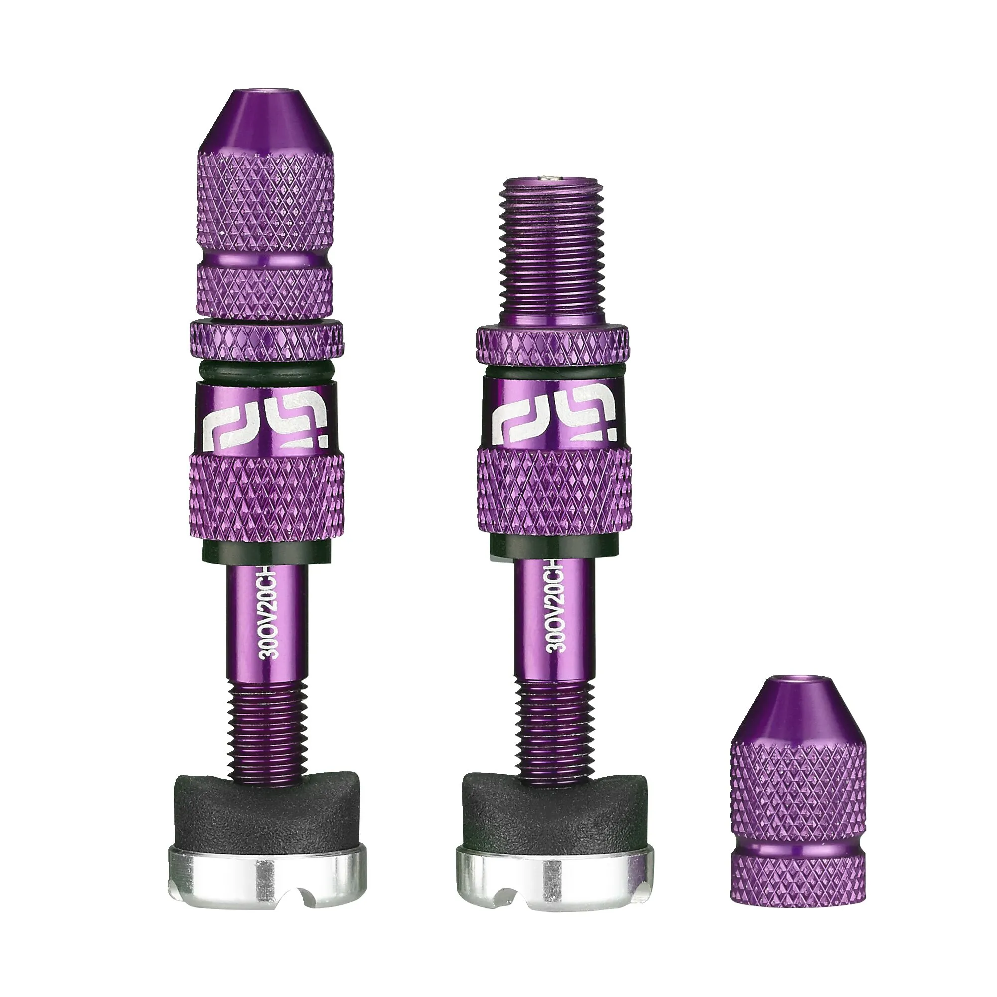 Lot de valves tubeless Schrader à remplissage rapide