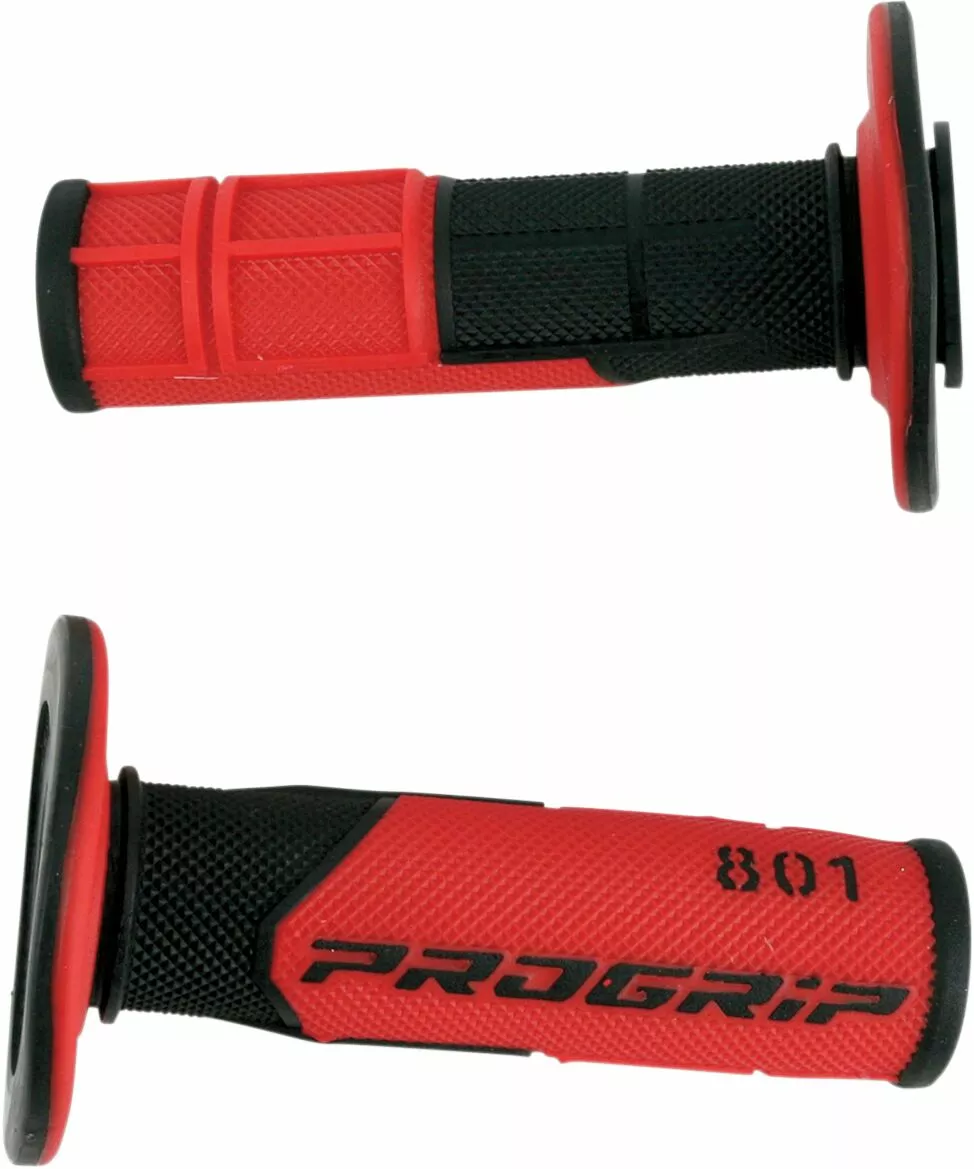 Revêtement poignée ProGrip 801 noir/rouge closed end 115 mm (la paire) - vue 4