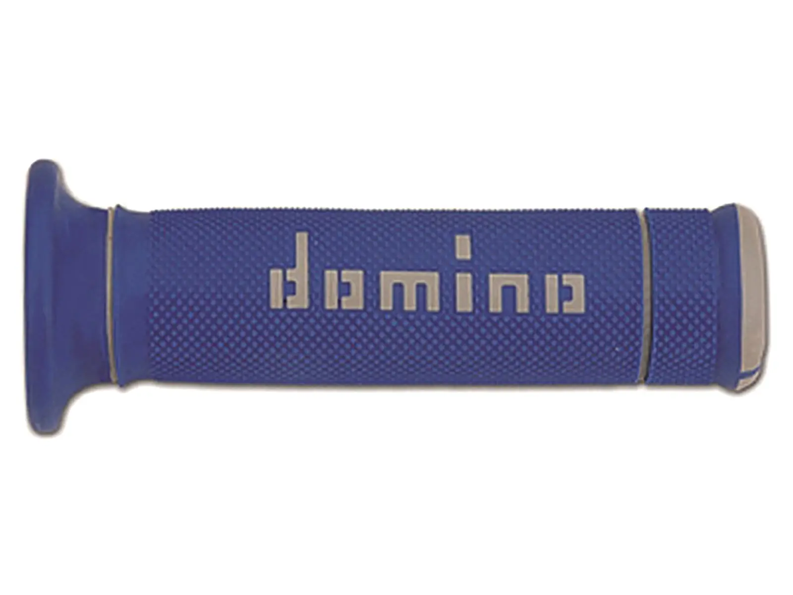 Poignées Caoutchouc Domino A240 Bleu/Blanc Diamètre 22 mm Longueur 125 mm - vue 3