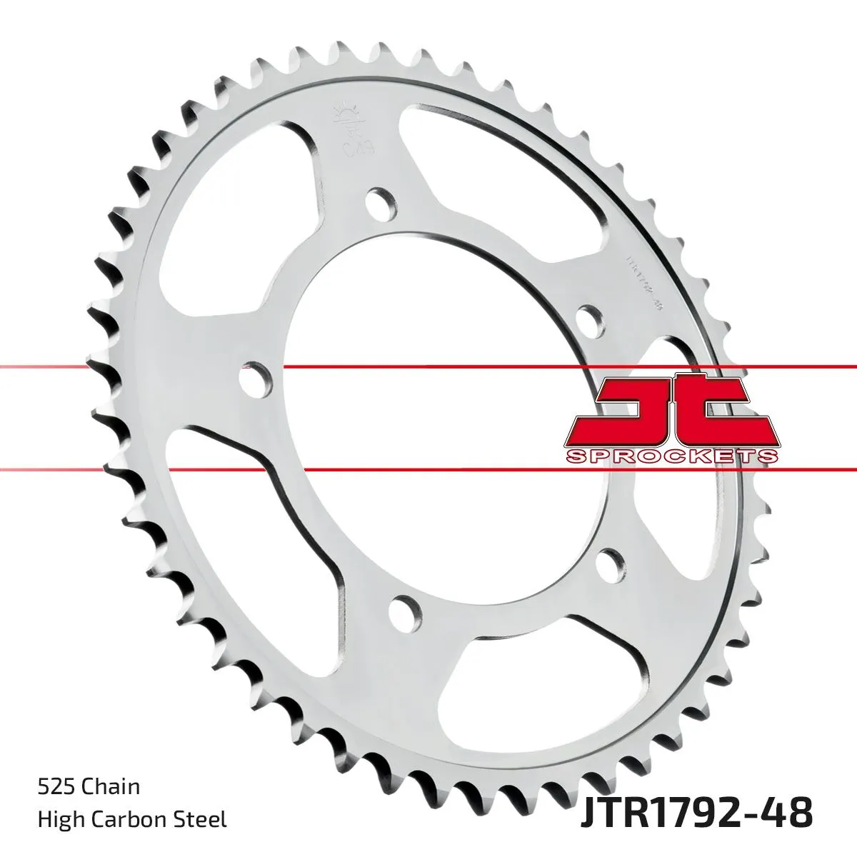 Couronne JT Sprockets 48Z PAS 525 Diamètre Intérieur 120 Entraxe Fixation - vue 2