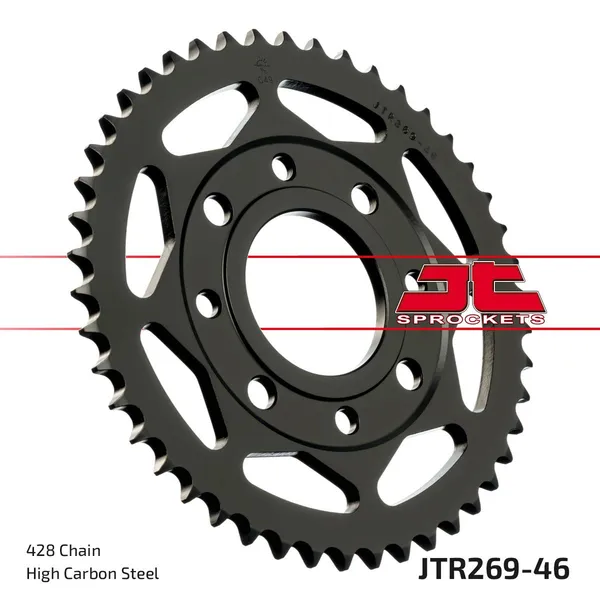 Couronne JT Sprockets 46Z PAS 428 Diamètre Intérieur 058 Entraxe Fixation - vue 3