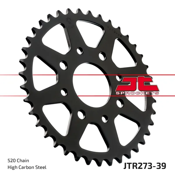 Couronne JT Sprockets 39Z PAS 520 Diamètre Intérieur 058 Entraxe Fixation - vue 2