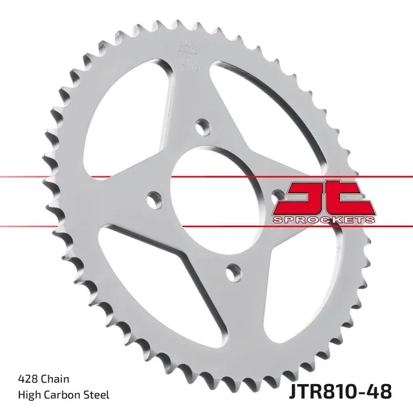 Couronne JT Sprockets 48Z PAS 428 Diamètre Intérieur 058 Entraxe Fixation - vue 2