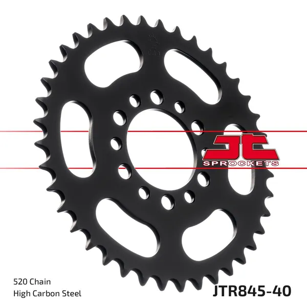 Couronne JT Sprockets 40Z PAS 520 Diamètre Intérieur 062 Entraxe Fixation - vue 3