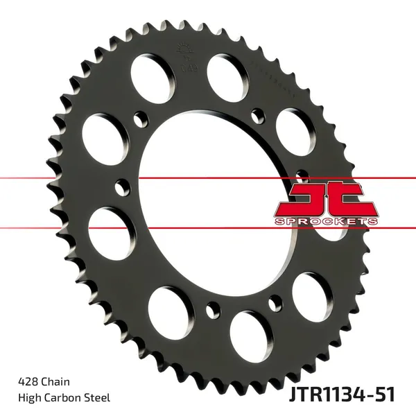 Couronne JT Sprockets 51Z PAS 428 Diamètre Intérieur 105 Entraxe Fixation - vue 2