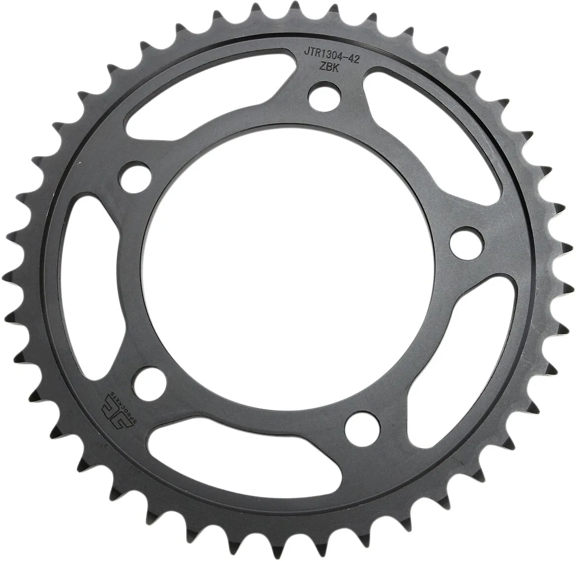 Couronne JT Sprockets 42Z PAS 525 Noir Diamètre Intérieur 112 Entraxe Fixation - vue 2