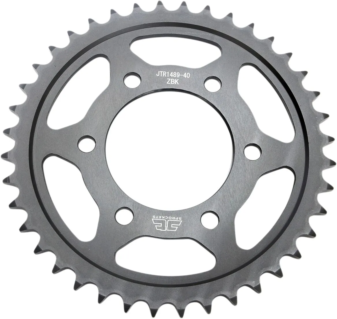 Couronne JT Sprockets 40Z PAS 525 Noir Diamètre Intérieur 080 Entraxe Fixation - vue 2