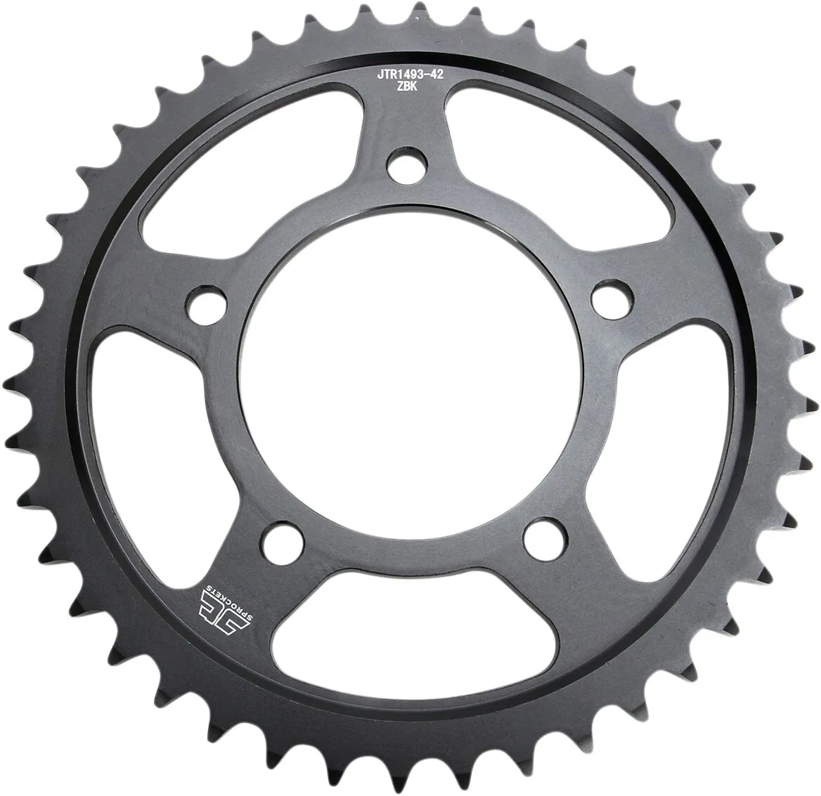 Couronne JT Sprockets 42Z PAS 530 Noir Diamètre Intérieur 092 Entraxe Fixation - vue 2