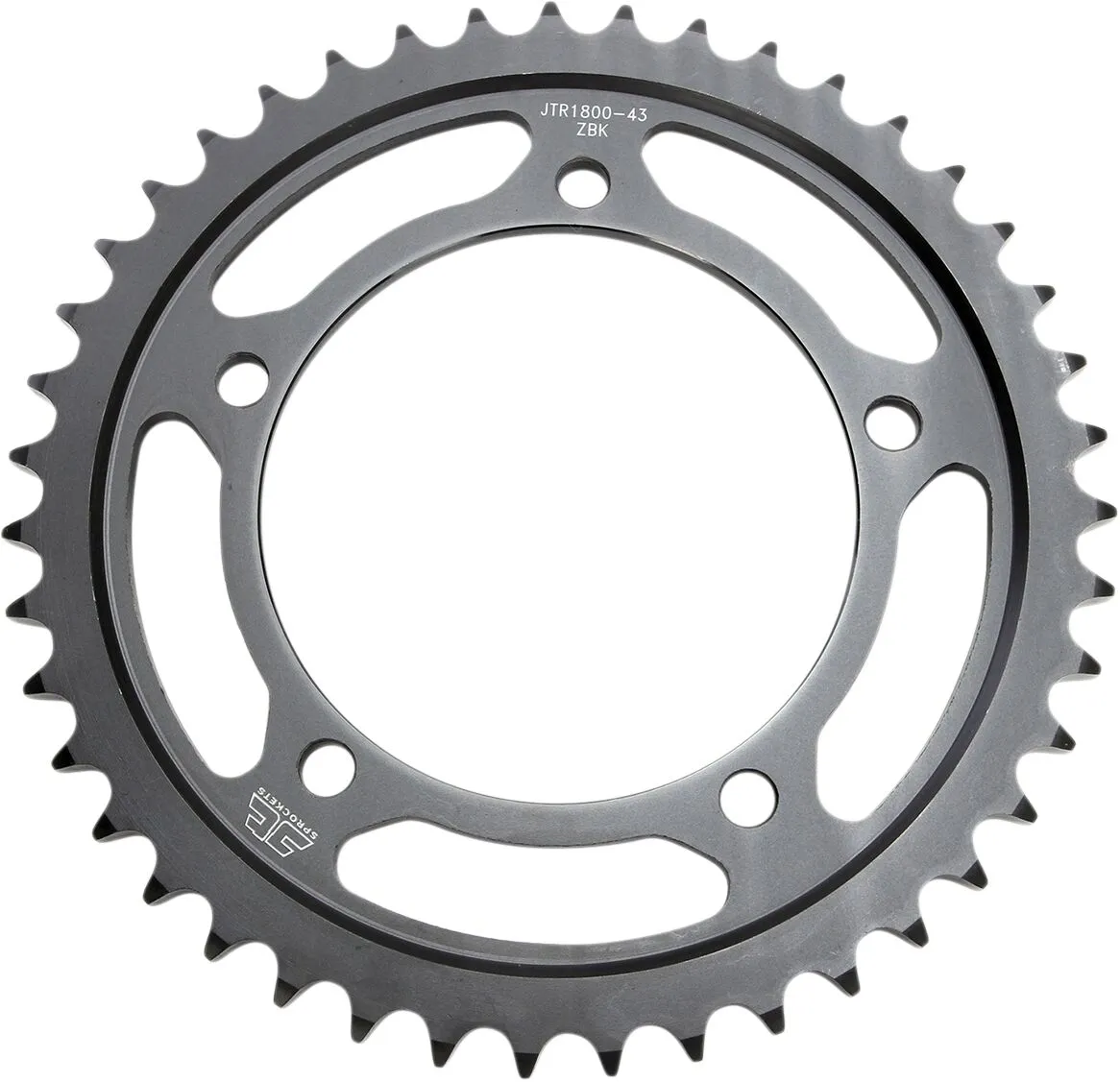 Couronne JT Sprockets 43Z PAS 530 Noir Diamètre Intérieur 120 Entraxe Fixation - vue 2