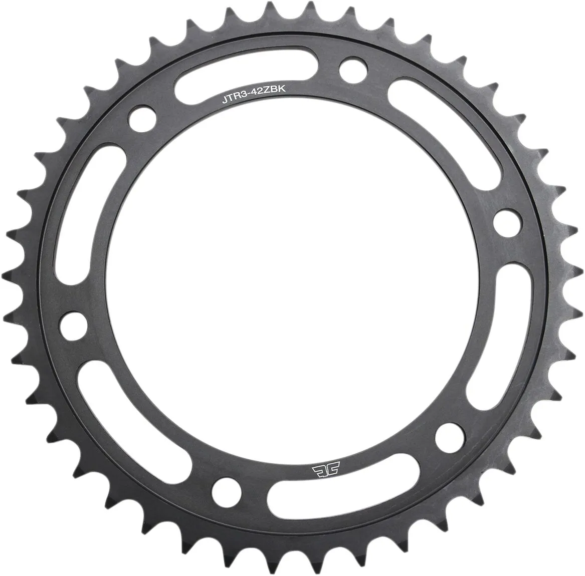 Couronne JT Sprockets 42Z PAS 525 Noir Diamètre Intérieur 140 Entraxe Fixation - vue 3