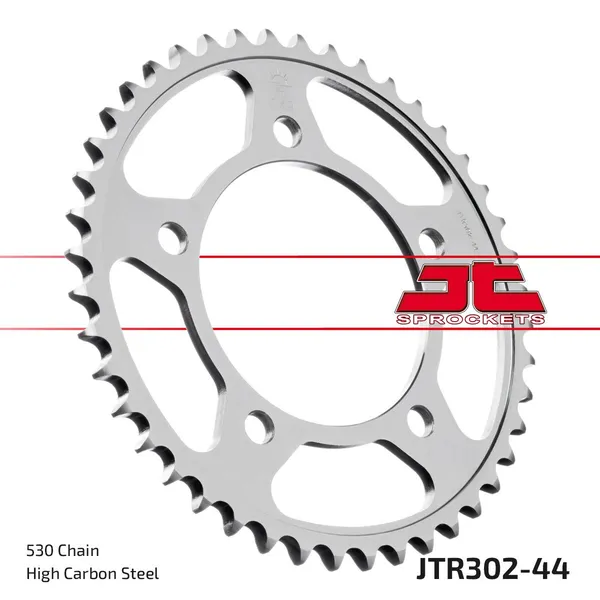 Couronne JT Sprockets 44Z PAS 530 Noir Diamètre Intérieur 112 Entraxe Fixation - vue 3