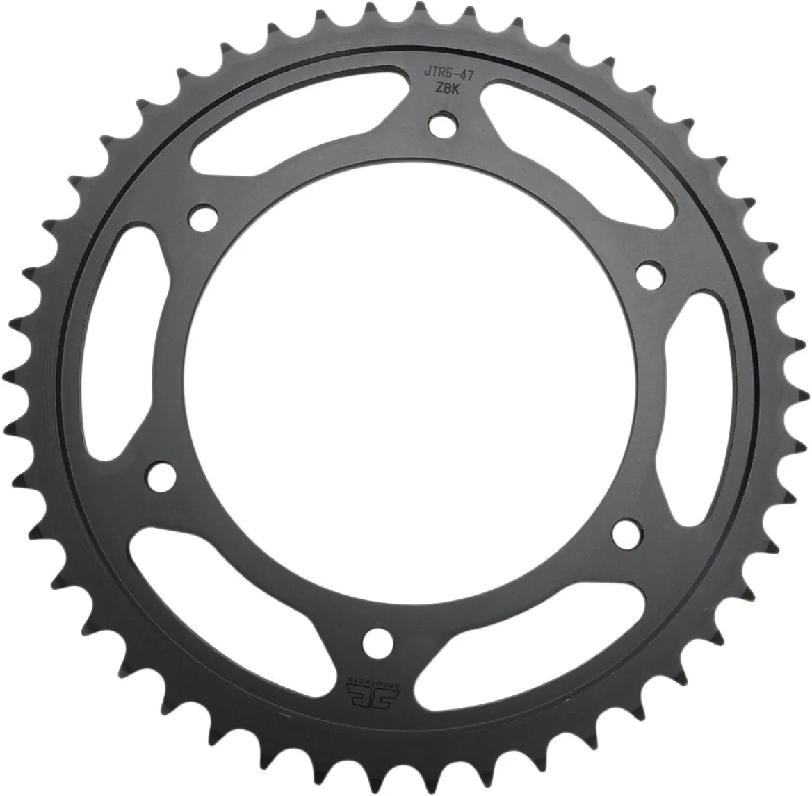 Couronne JT Sprockets 47Z PAS 520 Noir Diamètre Intérieur 136 Entraxe Fixation - vue 2