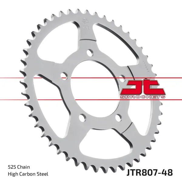 Couronne JT Sprockets 48Z PAS 525 Noir Diamètre Intérieur 087 - vue 3