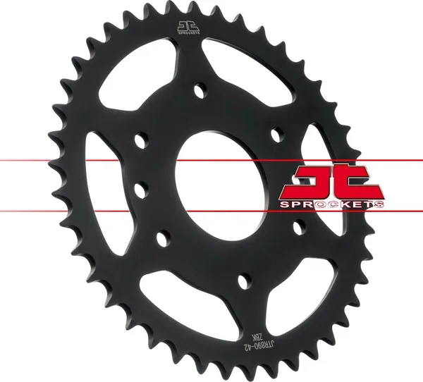 Couronne JT Sprockets 42 dents pas 520 noir diamètre 063 entraxe 110 - vue 3