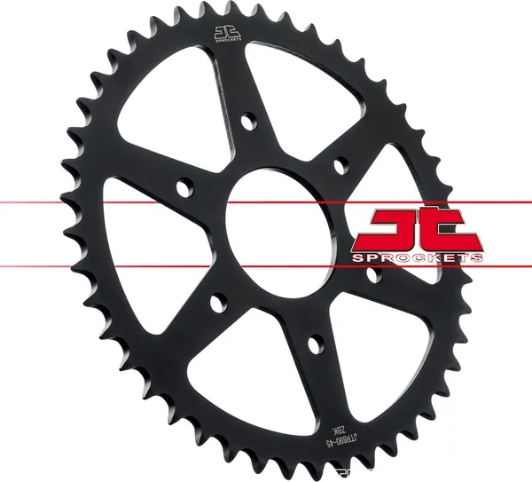 Couronne JT Sprockets 45Z PAS 520 Noir Diamètre Intérieur 063 Entraxe Fixation - vue 3