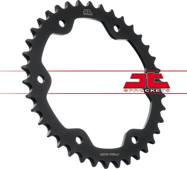 Couronne JT Sprockets 38Z PAS 525 Noir Diamètre Intérieur 153 Entraxe Fixation - vue 4
