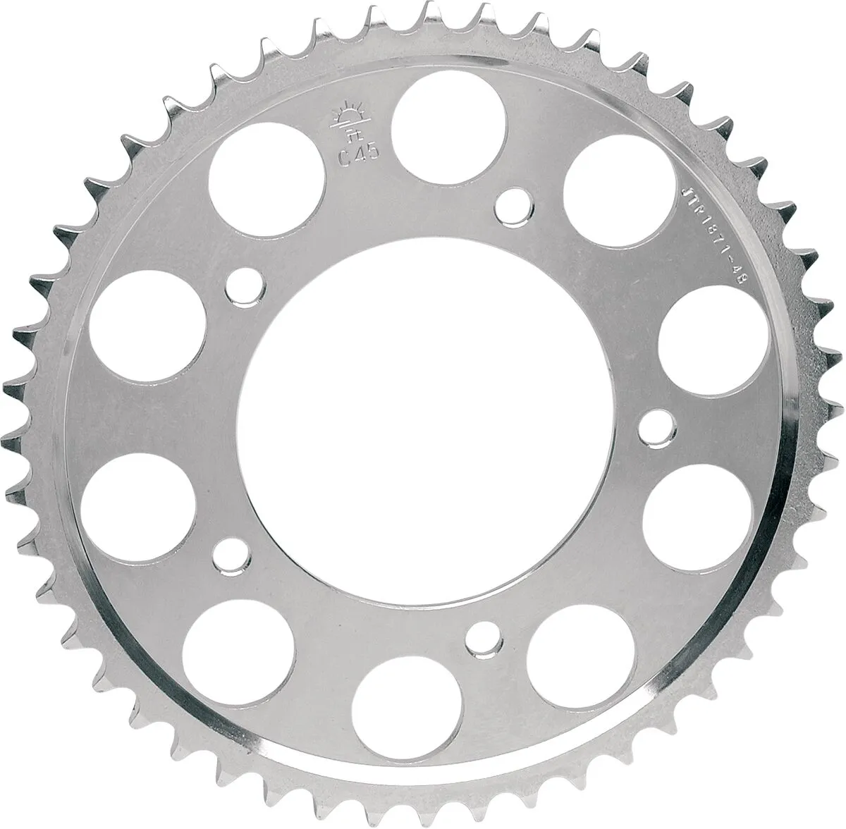 Couronne JT Sprockets 43Z PAS 428 Diamètre Intérieur 076 Entraxe Fixation - vue 2