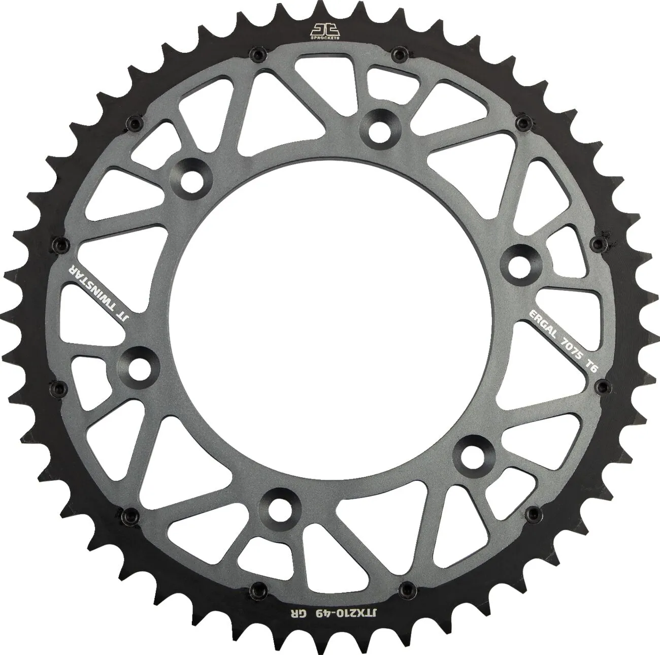 Couronne Twinstar JT 49 dents pas 520 GR diamètre intérieur 125 entraxe 153 - vue 2