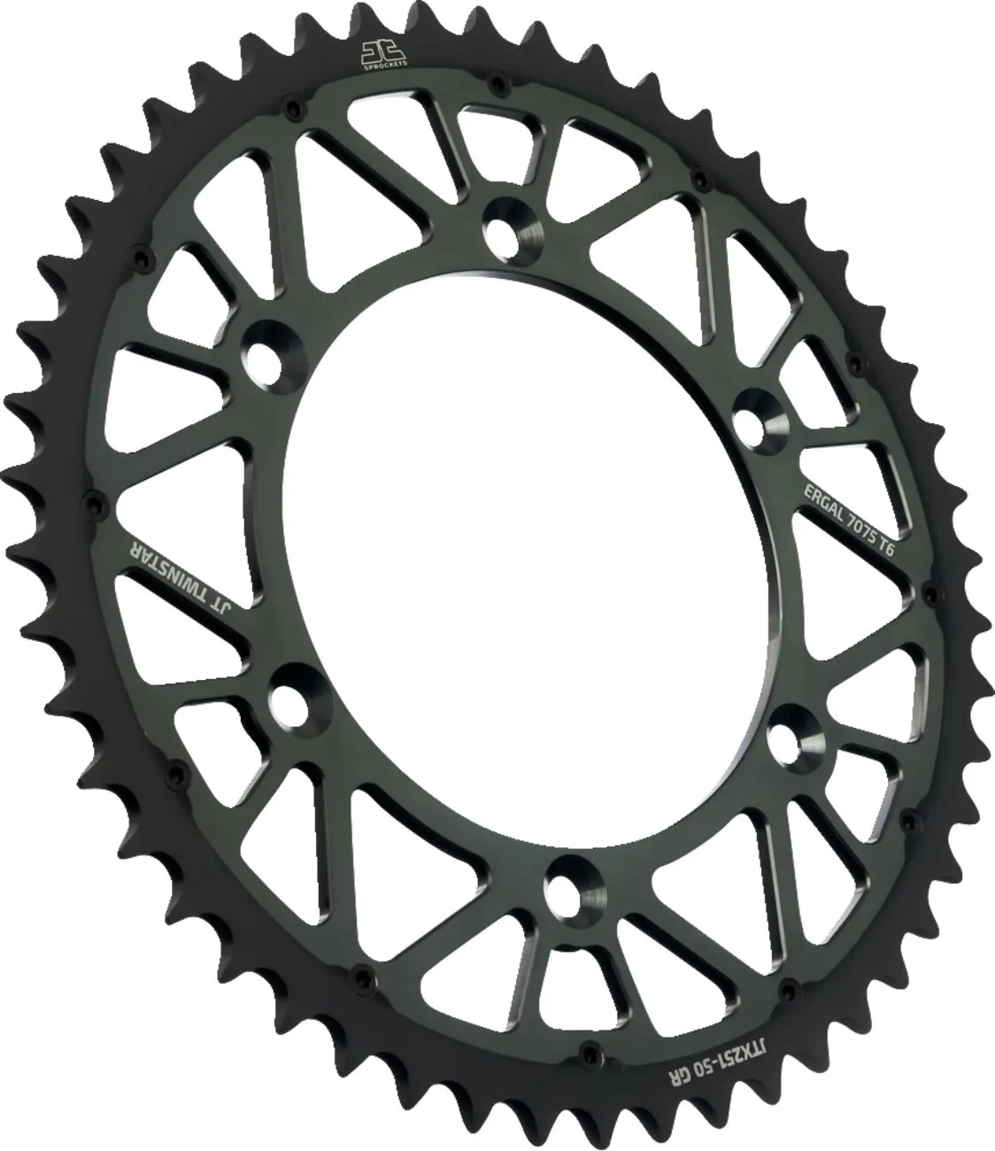 Couronne JT Sprockets Twinstar 50 dents PAS 520 GR - vue 2