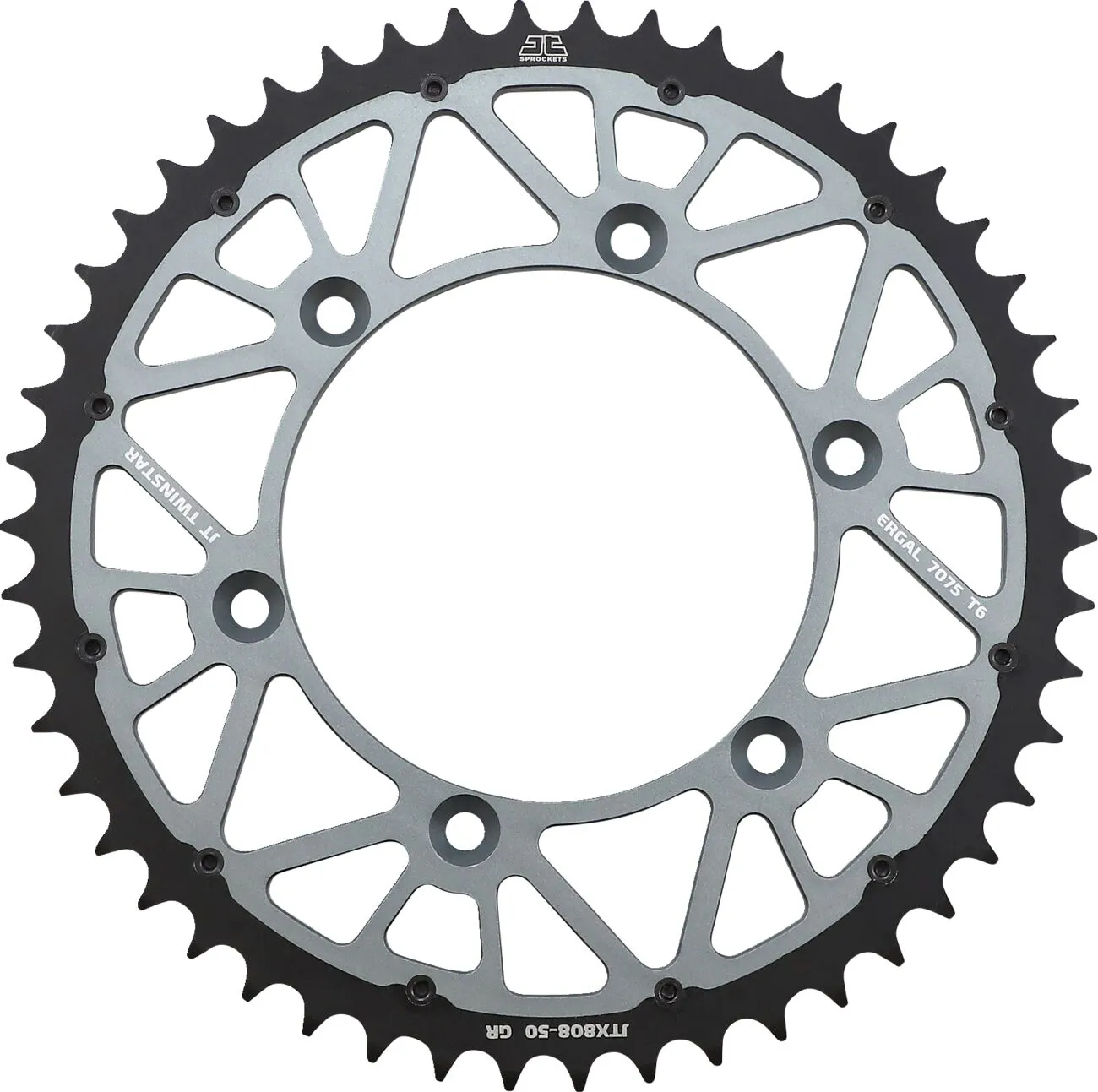 Couronne JT Sprockets Twinstar 50 dents pas 520 GR diamètre intérieur 126 entraxe 146 - vue 2