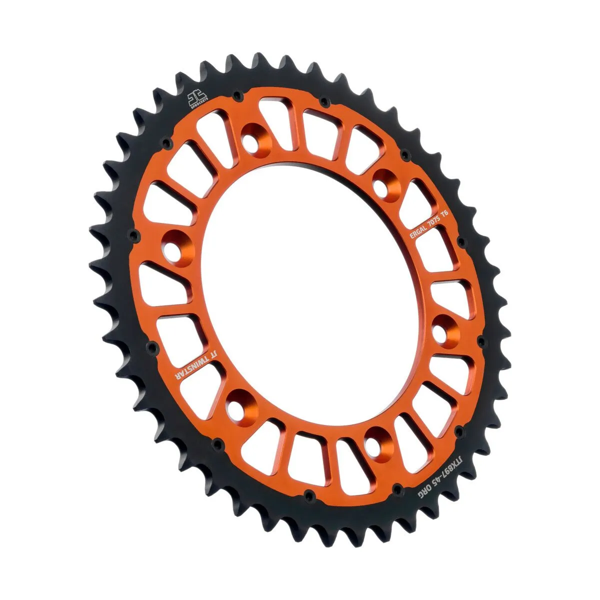Couronne JT Sprockets Twinstar 45 dents PAS 520 OR - vue 2
