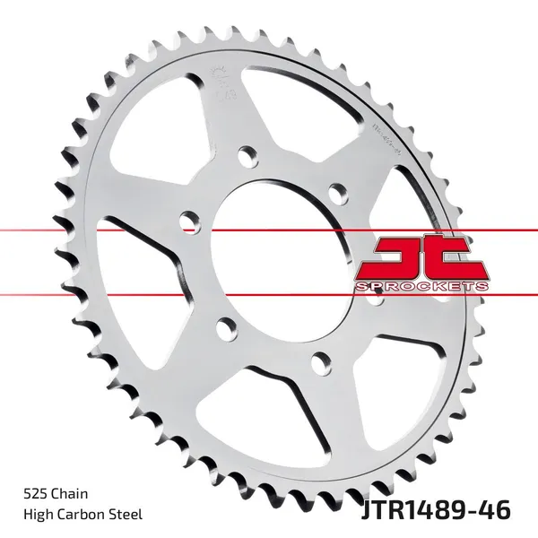 Couronne JT Sprockets 46 dents pas 525 diamètre intérieur 080 entraxe 104 - vue 2