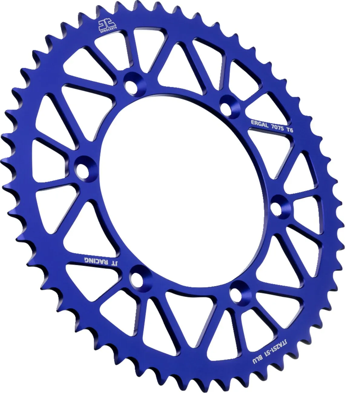 Couronne Alu 51 Dents PAS 520 Bleu JT Diamètre Intérieur 130 Espacement Fix - vue 2
