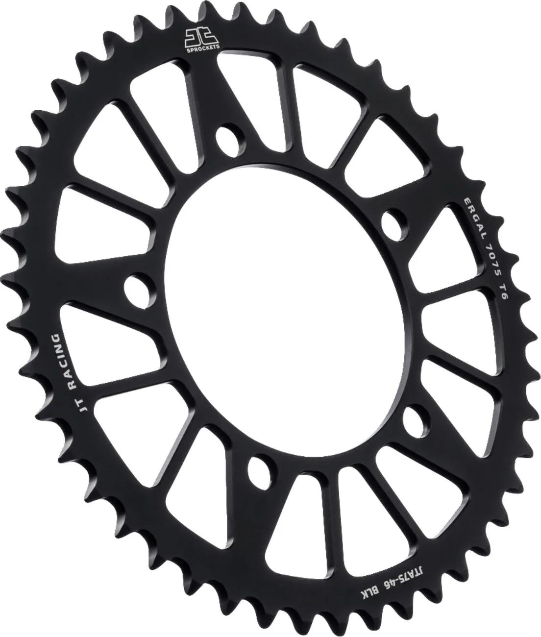 Couronne aluminium JT Sprockets 46 dents pas 520 noir - vue 2