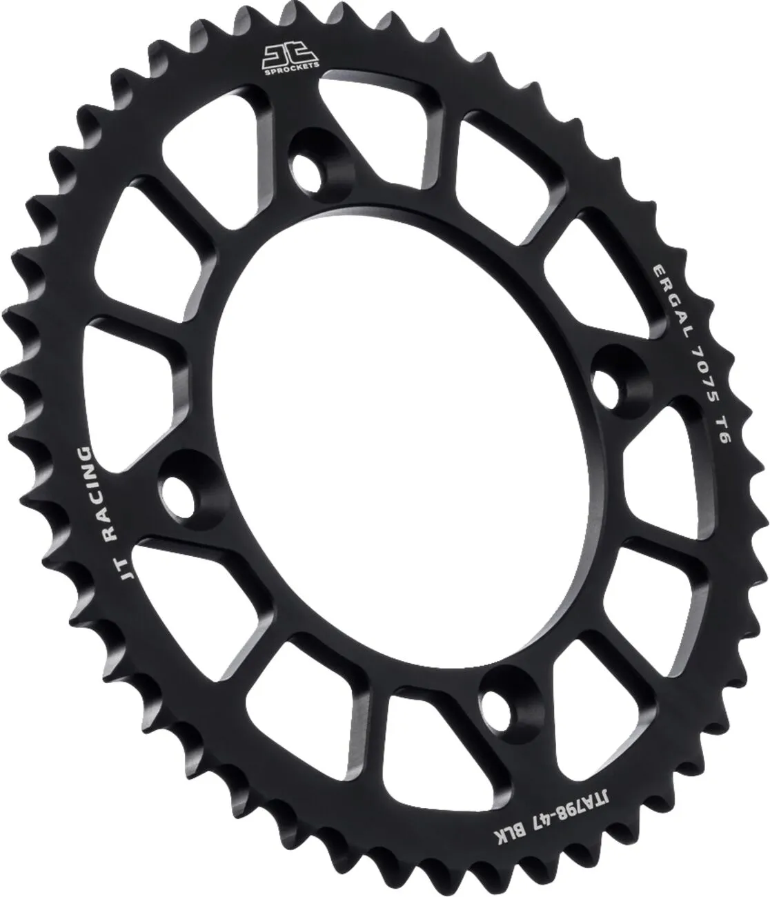Couronne aluminium JT Sprockets 47 dents pas 428 diamètre intérieur 100 - vue 2