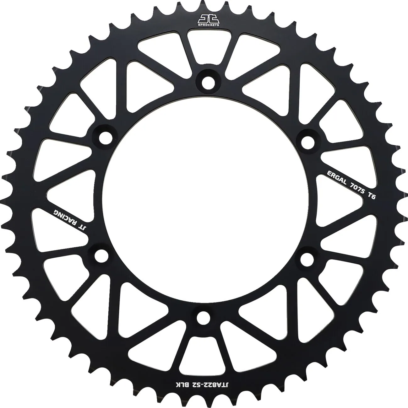 Couronne JT Sprockets Alu 52 dents pas 520 noir diamètre intérieur 136 - vue 2