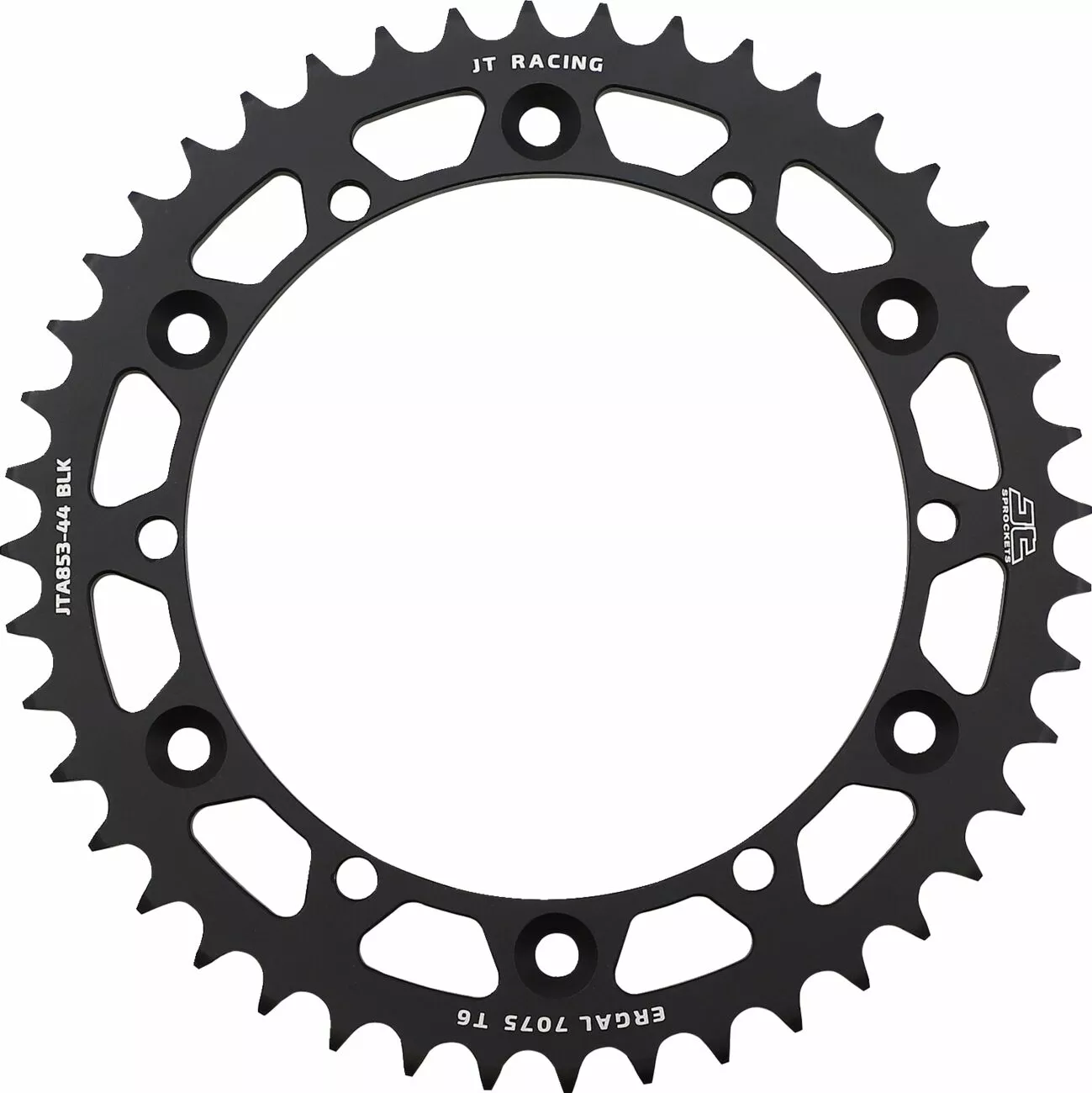 Couronne Alu 44 dents pas 520 noir JT diamètre intérieur 152 espacement fixe - vue 2
