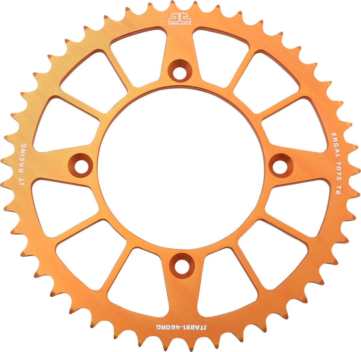 Couronne Alu 46 dents pas 520 Orange JT - vue 2