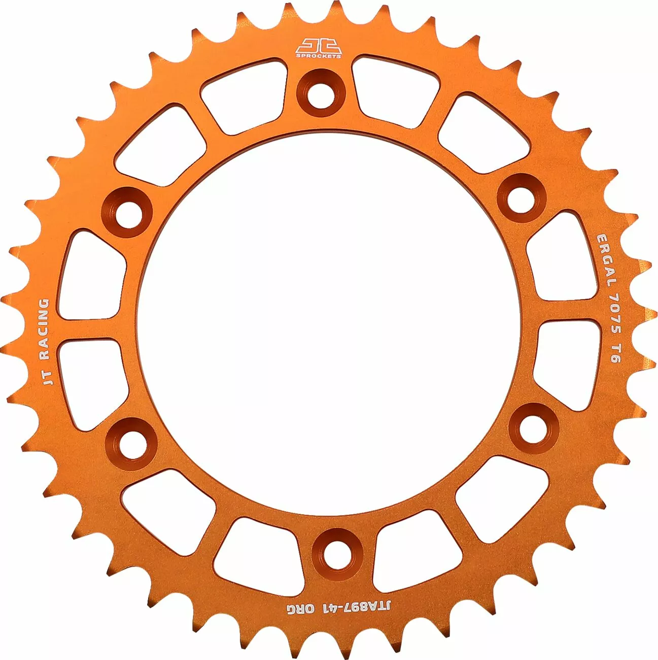 Couronne aluminium 41 dents pas 520 orange JT diamètre intérieur 125 - vue 2
