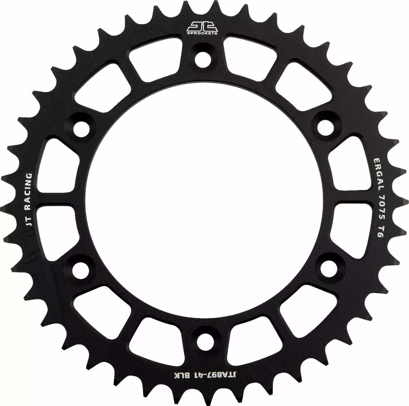 Couronne JT Sprockets Alu 41 Dents PAS 520 Noir Diamètre Intérieur 125 Espacement Fix - vue 2