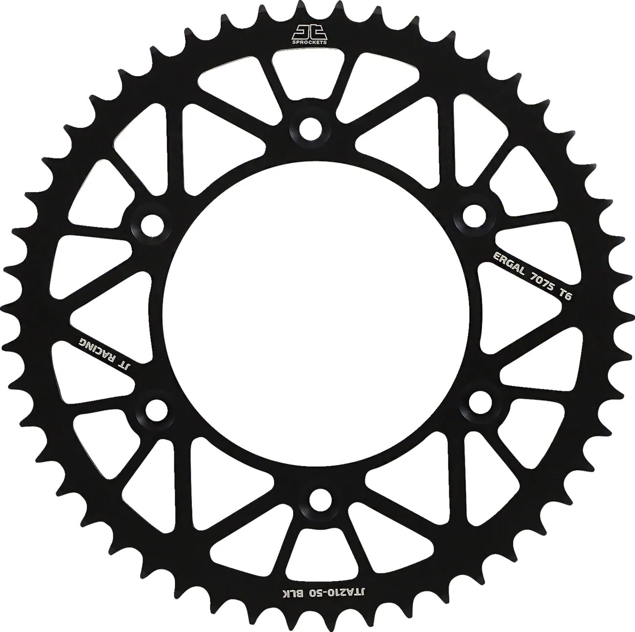 Couronne Alu 50 Dents PAS 520 Noir JT Diamètre Intérieur 125 Espacement Fix - vue 3